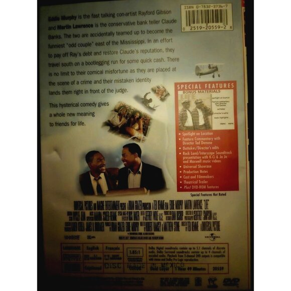 Eddie & Martin Life DVD Widescreen Comedy With Bonus Features - Picture 2 of 2